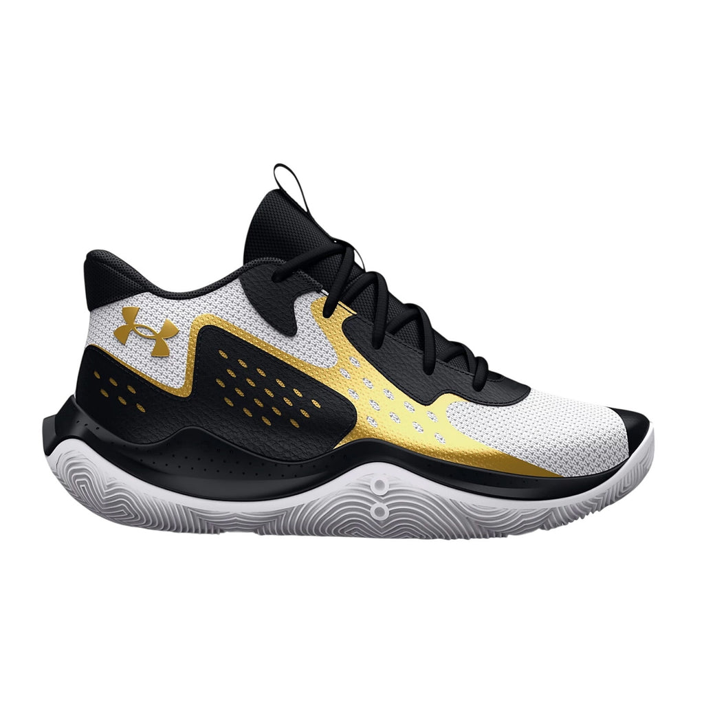 Under Armour Boys GS Jet '23 Basketball Sneakers US 3 YOUTH Black Gold NWOB