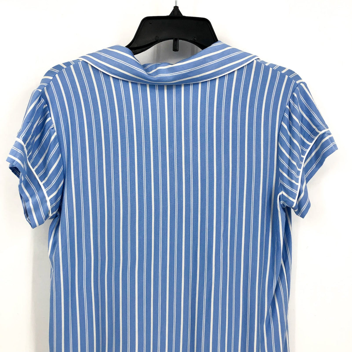 EBERJEY Womens Gisele Shorties PJ Set Small Blue Nordic Stripe Tencel Modal NWOT