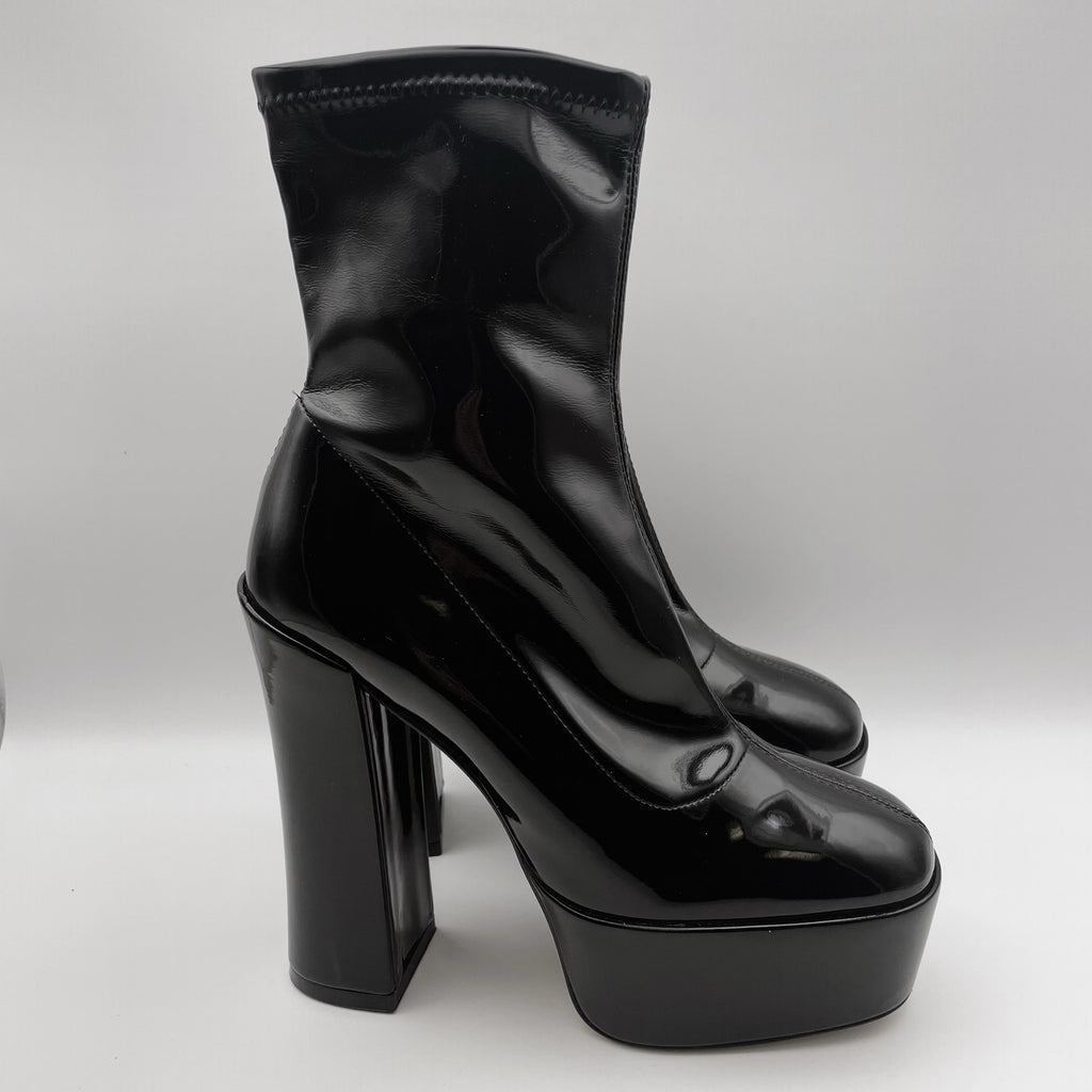 Stuart Weitzman Women's Skyhigh 145 Platform Bootie Size 10 Black