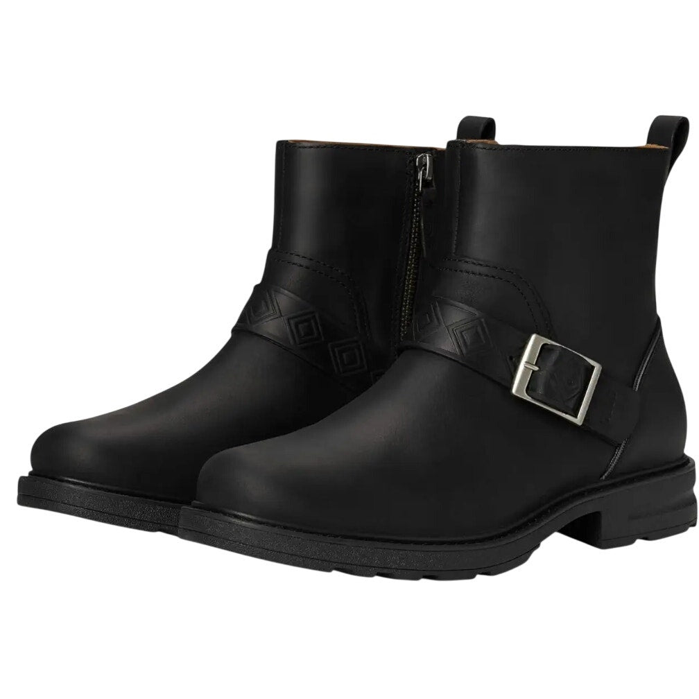 Teva Womens Rowena Buckle Ankle Boot US 8.5 EU 39.5 Black Leather Waterproof NIB