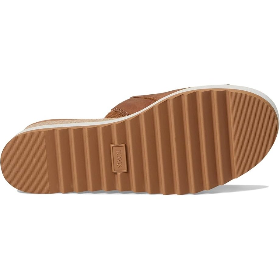 TOMS Womens Diana Mule Platform Wedge Sandals Size 8 EU 38.5 Brown Sugar NIB