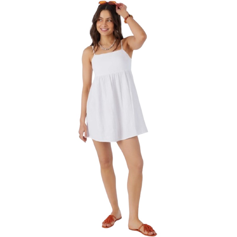 O'NEILL Women's Hadia Mini Slip Dress Medium White Gauze Lightweight Summer NWT