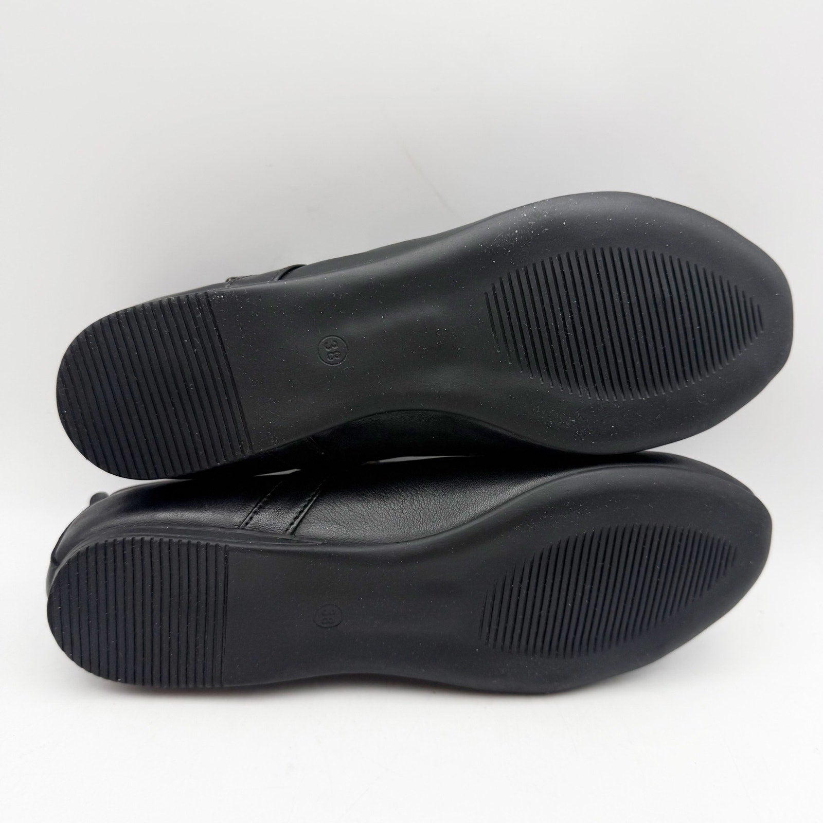 Miz Mooz Womens Kiki Mary Jane Flats EU 38 US 7.5-8 Black Leather NIB