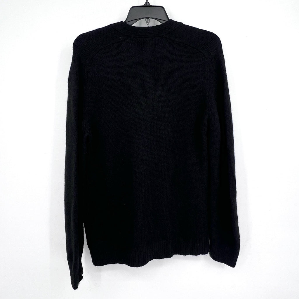 EVERLANE Men's The Cloud Relaxed Cardigan Sweater Medium Black Merino Wool NWT
