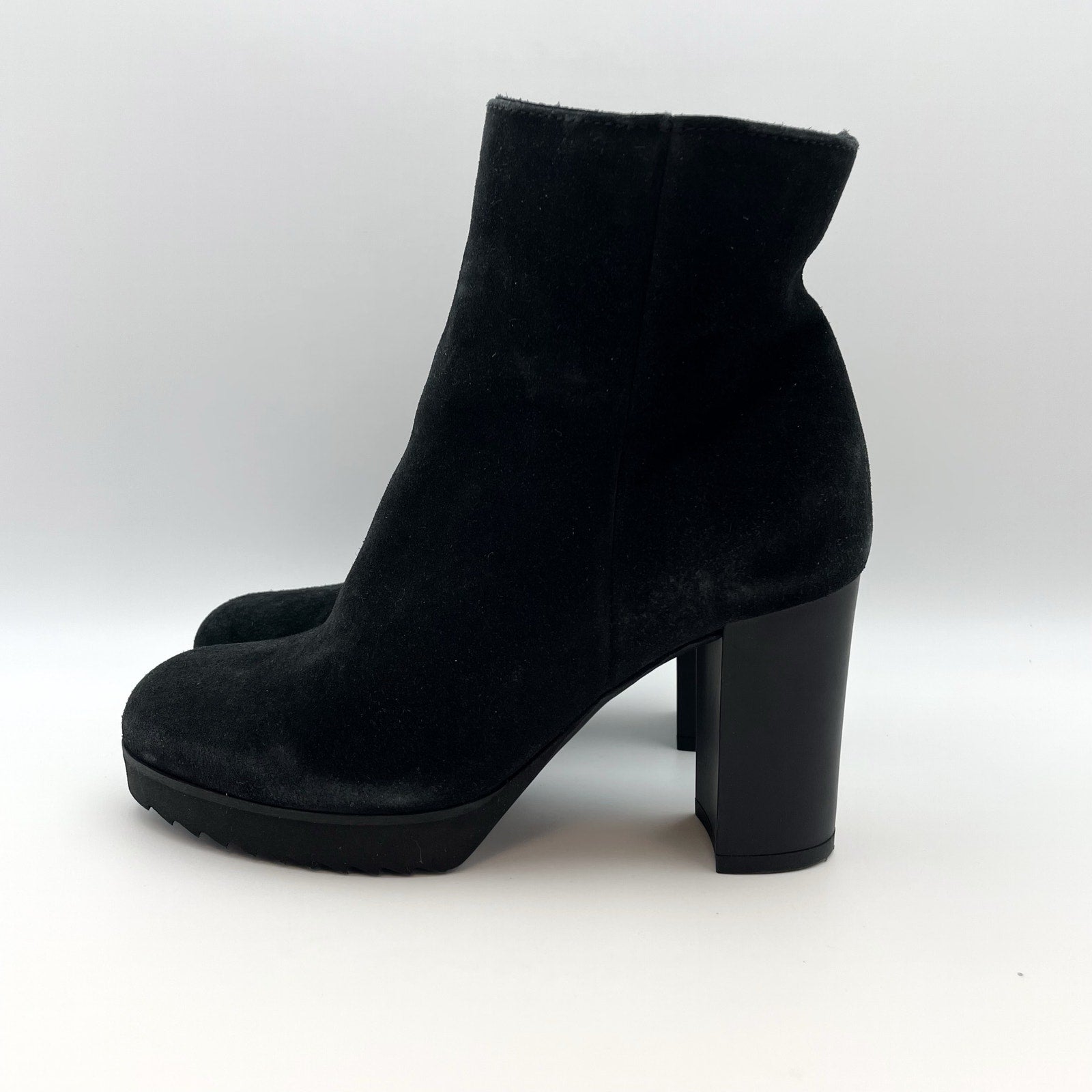 La Canadienne Womens Myranda Ankle Boot US 5 Black Suede Water-Resistant NWOB