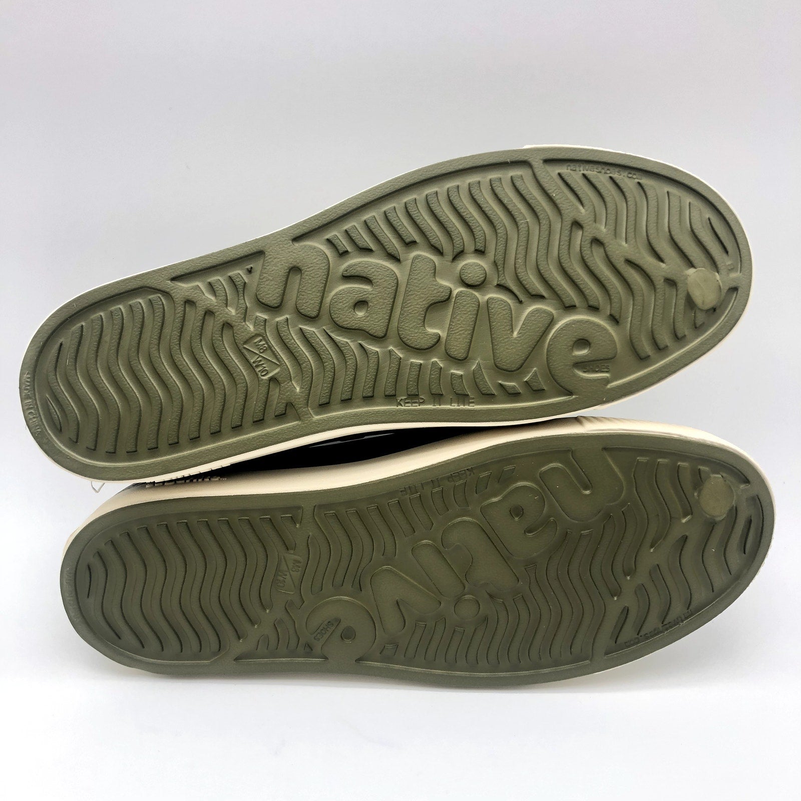 Native Jefferson Slip On Shoes Mens 8 Women 10 Rookie Green EVA Waterproof NIB