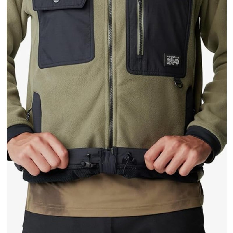 MOUNTAIN HARDWEAR First Tracks Fleece Full Zip Jacket XL Stone Green Black NWT