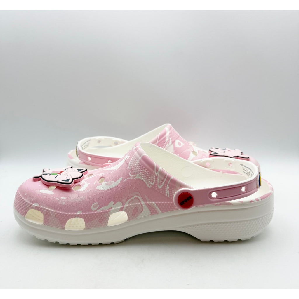 Crocs Classic Pokemon Jigglypuff Clogs Mens 11 EU 45-46 Pink White NIB
