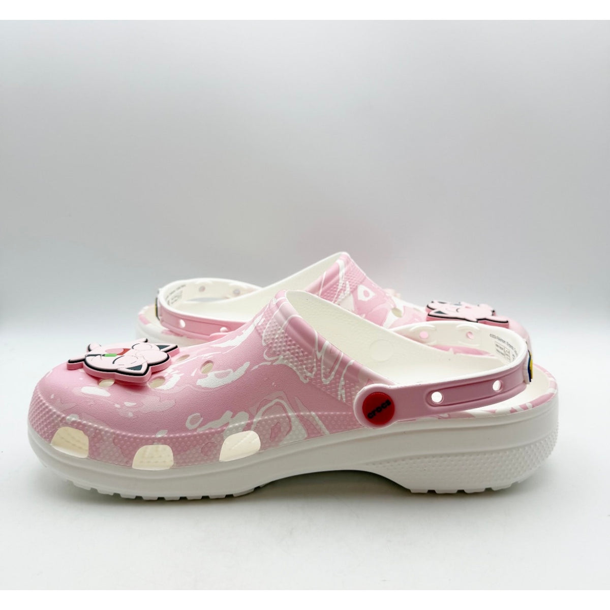 Crocs Classic Pokemon Jigglypuff Clogs Mens 11 EU 45-46 Pink White NIB