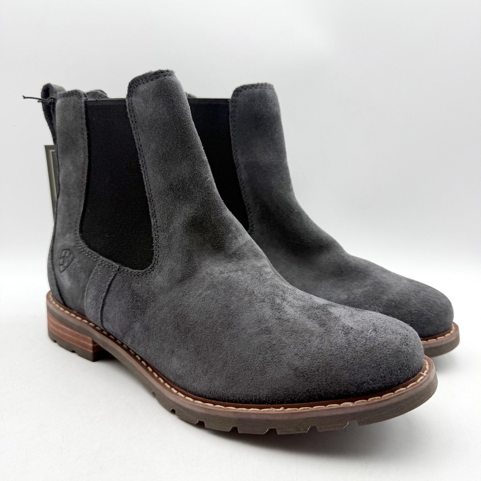 Ariat Womens Wexford Chelsea Boots US 8 B Blue Leather Waterproof NWT