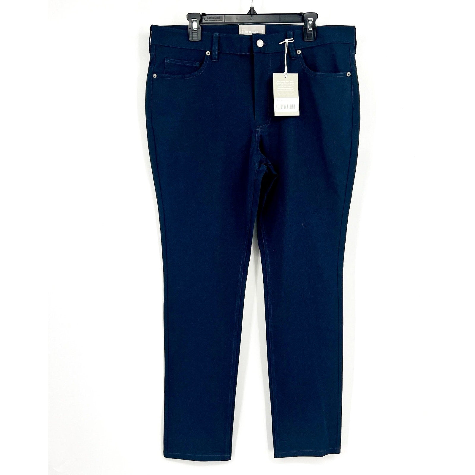 EVERLANE Men's The Performance 5-Pocket Pants 31x32 Navy Blue Stretch NWT