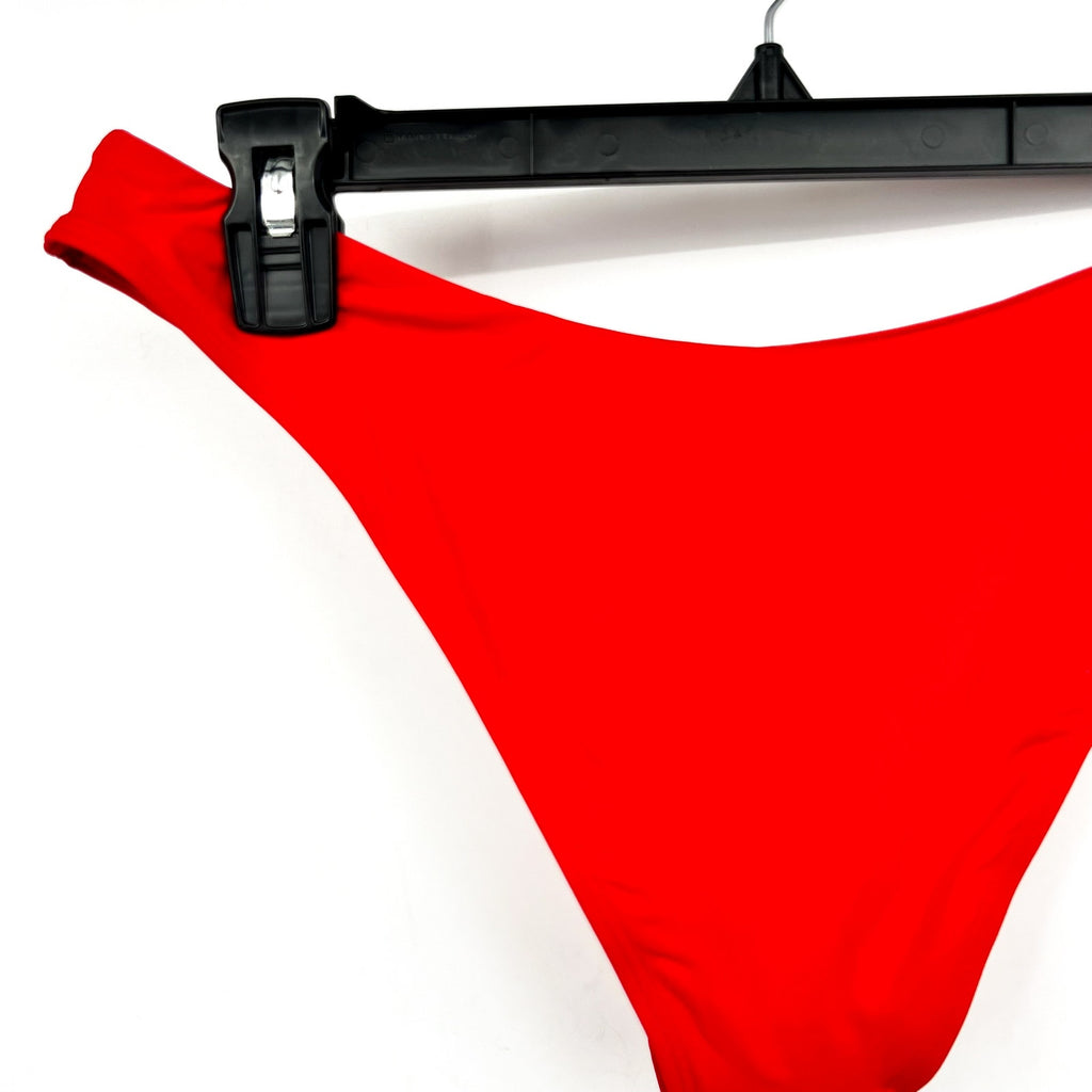 L*SPACE Women's Rocky Classic Bikini Bottoms Large Red Flame Low Rise NWOT