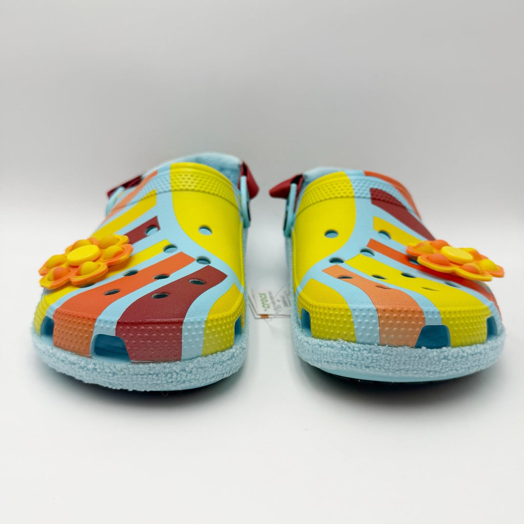 Crocs Classic Zen Garden RO Clogs Womens 12 Mens 10 Blue Multicolor Terry SR NWT