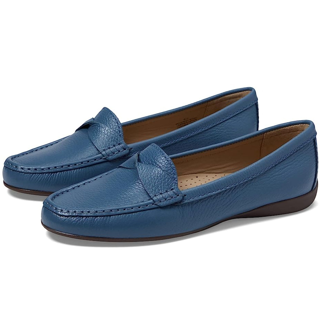 Marc Joseph New York Womens Beverley Road Loafers Size 10 EU 41 Blue Leather NIB