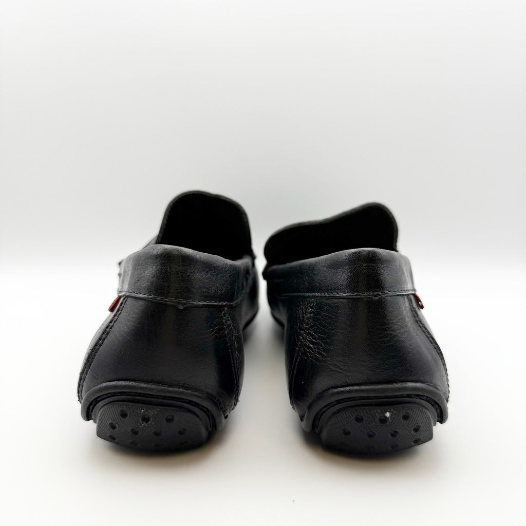 Marc Joseph New York Mens Nebraska Loafers US 11 Black Leather Grainy Shoe NIB