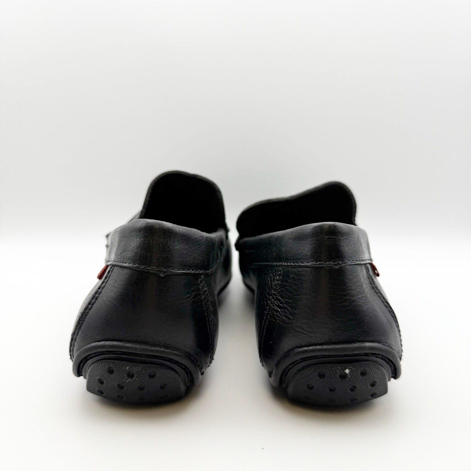 Marc Joseph New York Mens Nebraska Loafers US 11 Black Leather Grainy Shoe NIB