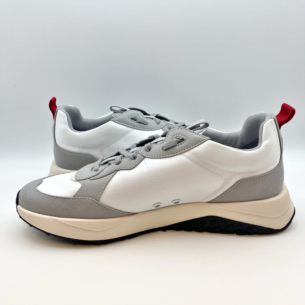 HUGO Mens Kane Runner Casual Sneakers Size 11 EU 44 White Hugo Boss NIB