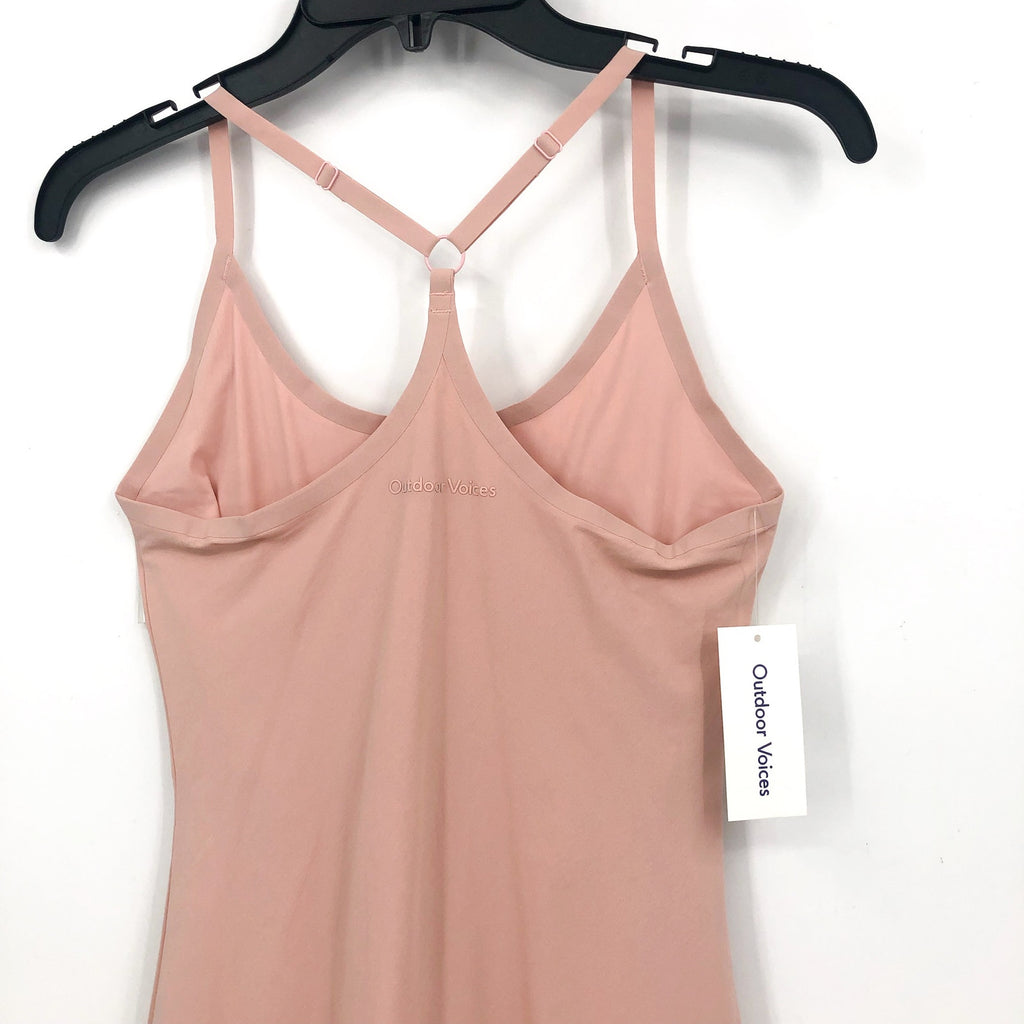 OUTDOOR VOICES Women's The Exercise Dress XXS Pink Thistle Built in Shorts NWT