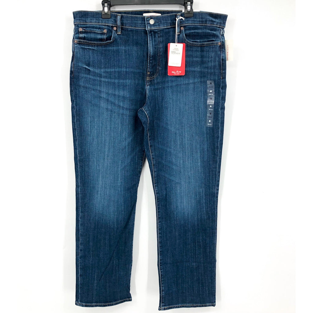 LUCKY BRAND Men's Easy Rider Bootcut Jeans 38x34 Dawson Blue COOLMAX NWT