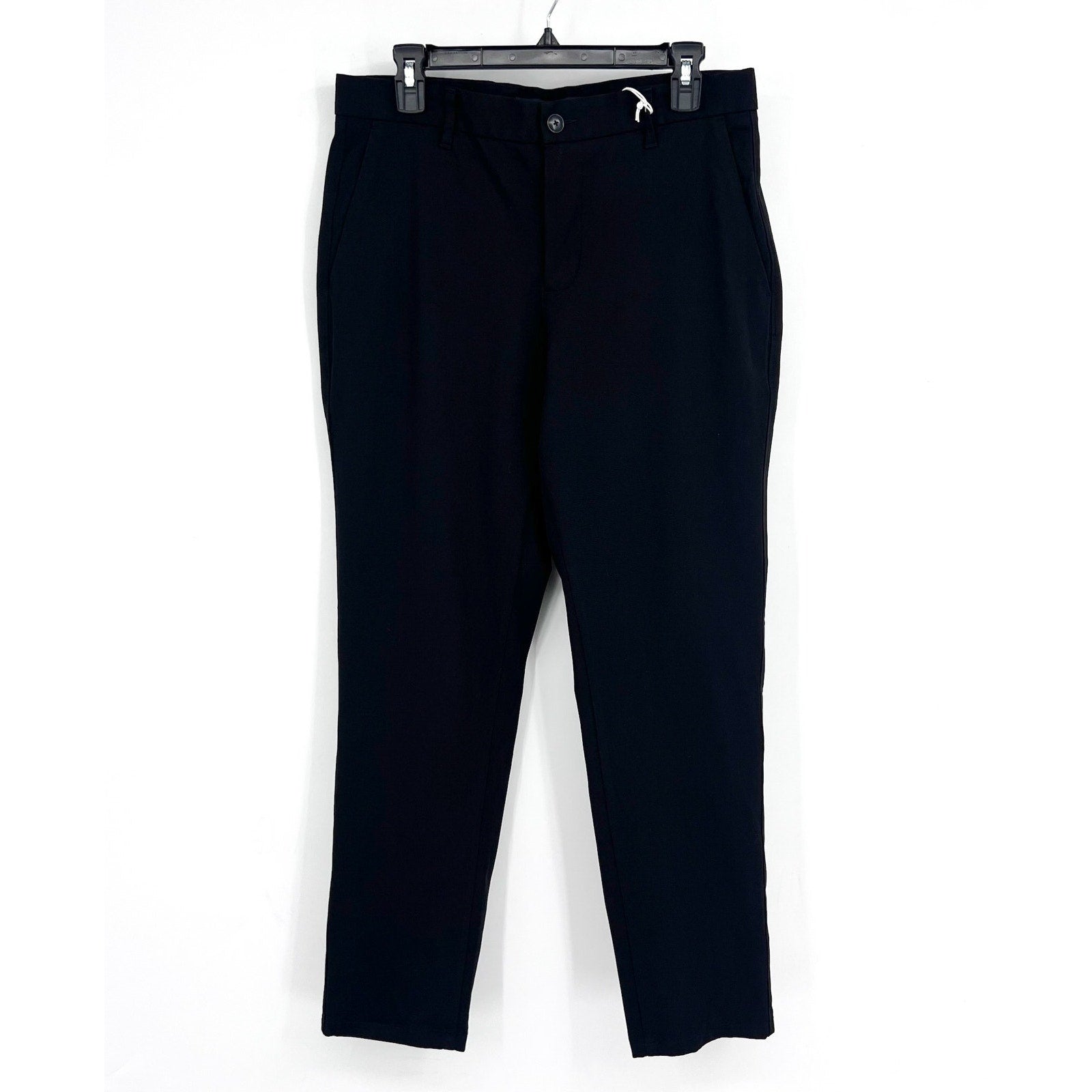 EVERLANE Uniform Mens Performance Chino Pants 31x30 Black Athletic Fit NWT