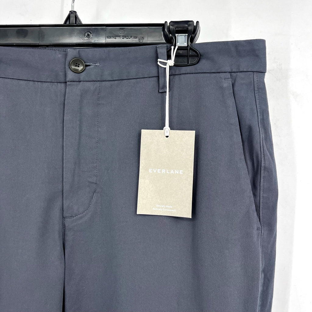 EVERLANE Men's The Performance Chino 34x32 Slate Blue Uniform Slim Fit Pants NWT