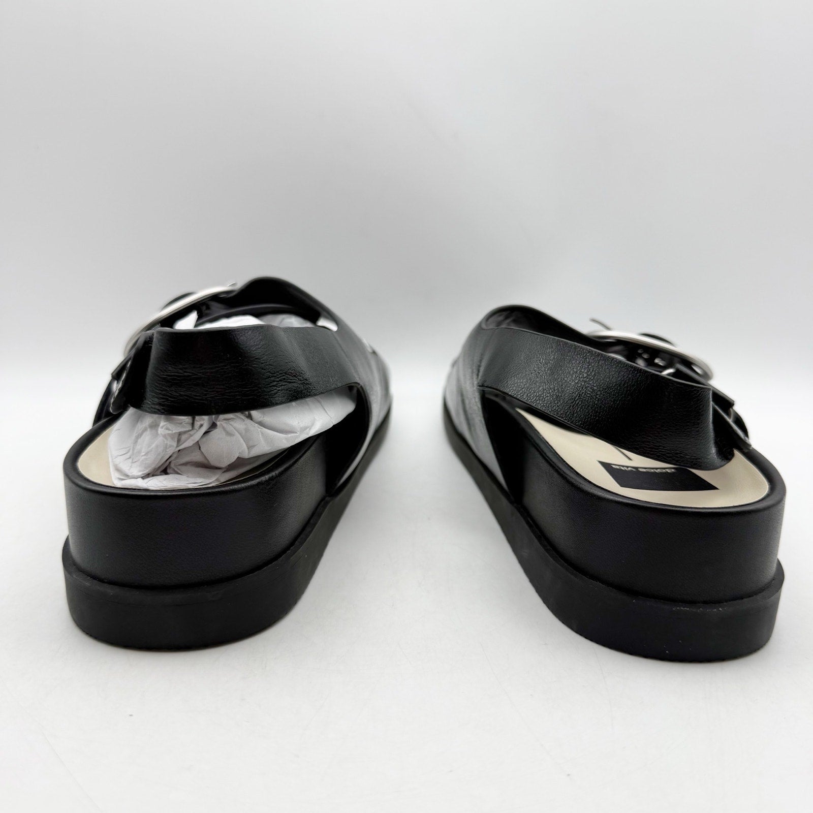 Dolce Vita Womens Starla Platform Sandals Size 10 Black Silver NWOB