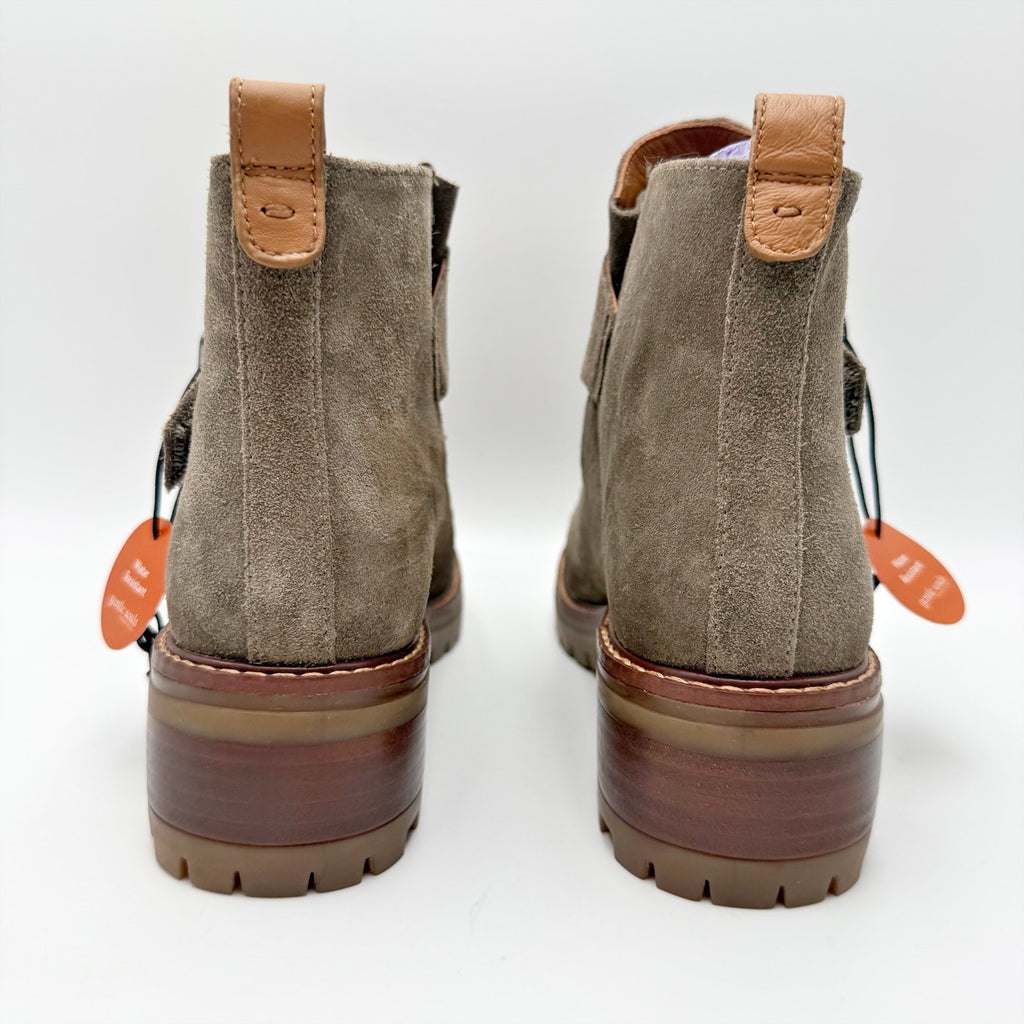 Kenneth Cole Gentle Souls Womens Baden Ankle Boots Size 8 M Grey Suede NIB