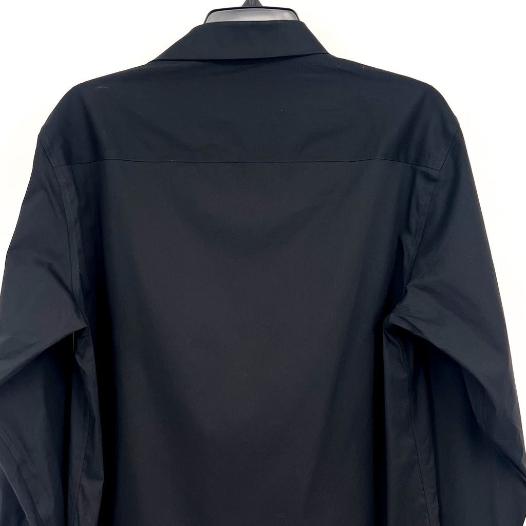 ALFANI Men's Regular-Fit Button Down Dress Shirt Small Black Long Sleeve NWT