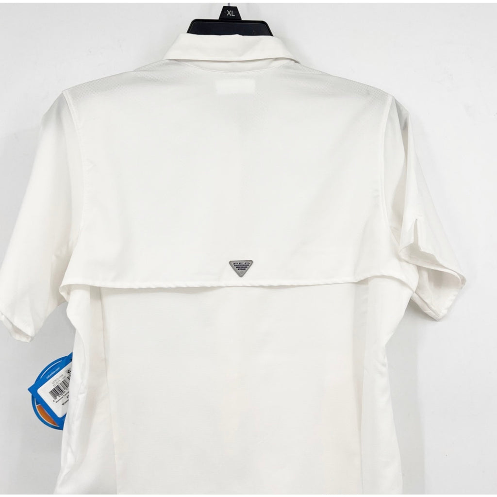 COLUMBIA Women's Tamiami II Short Sleeve Shirt XS White Sun Protection NWT