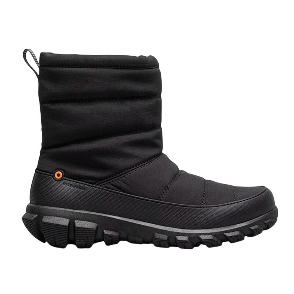 Bogs Womens Cedar Quilt Winter Boots Size 8.5 EU 39.5 Black Waterproof NIB