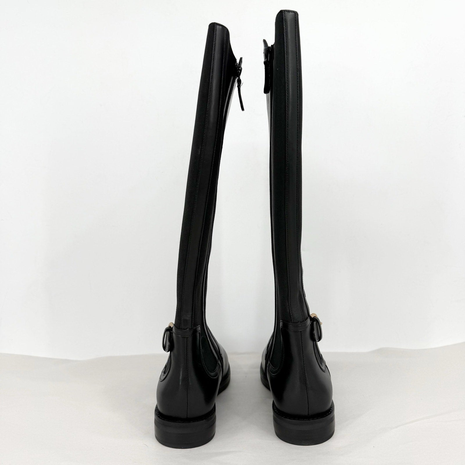 Cole Haan Womens Celestina Knee High Boots US 8.5 M EU 39 Black Leather NIB