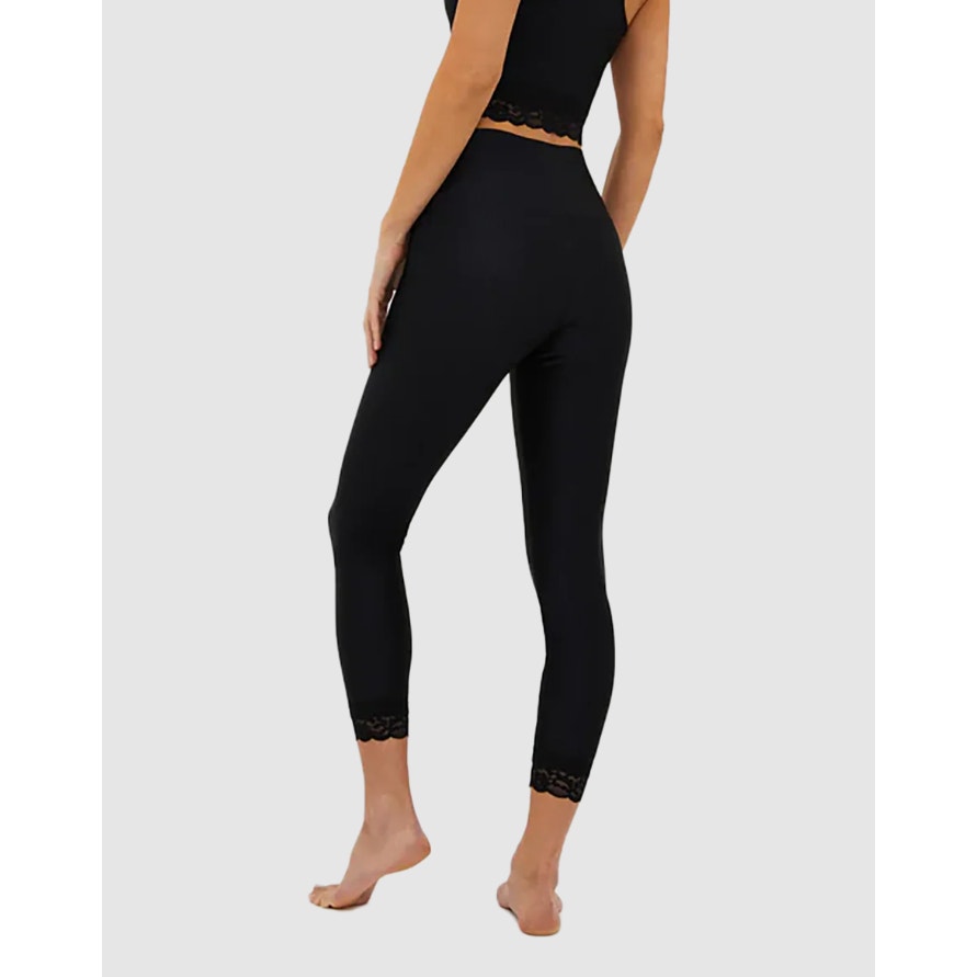 BEACH RIOT Women's Taylor 7/8 Lace Leggings Small Black