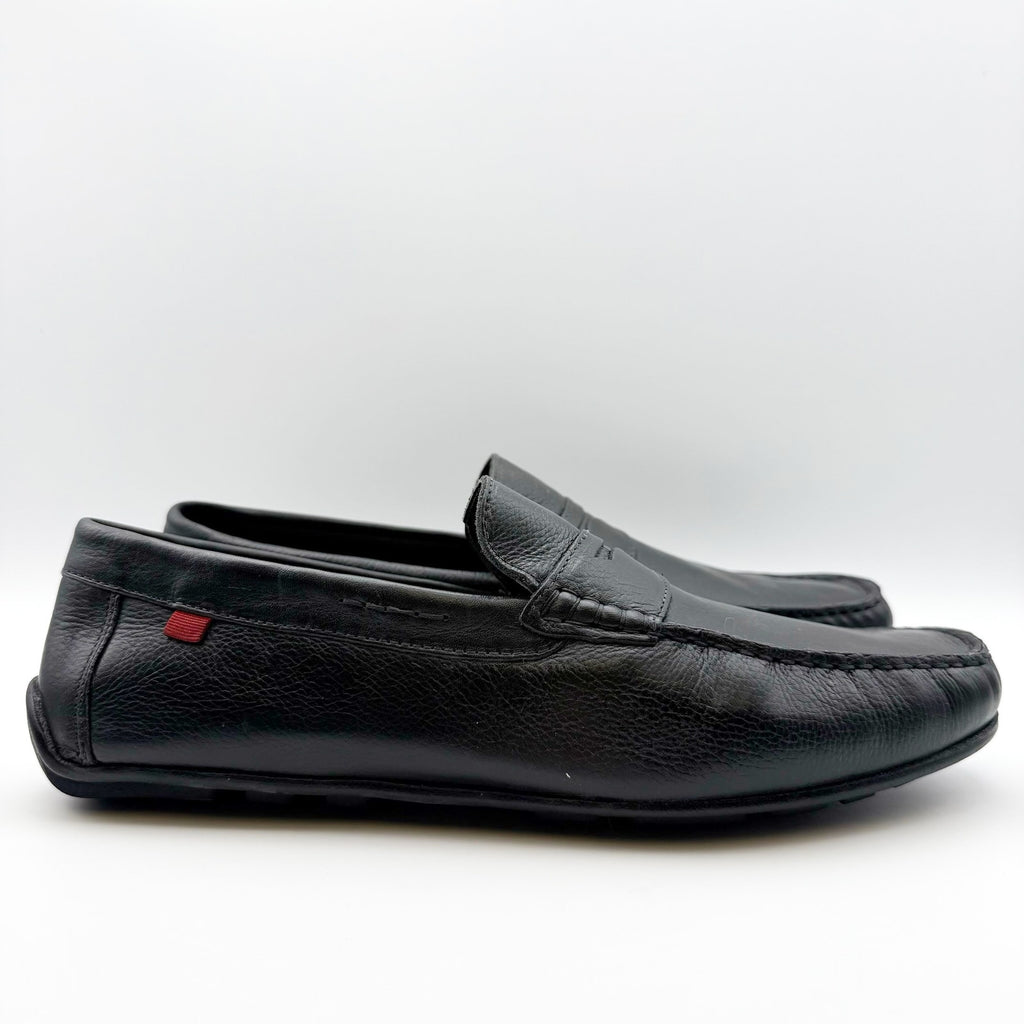 Marc Joseph New York Mens Nebraska Loafers US 11 Black Leather Grainy Shoe NIB