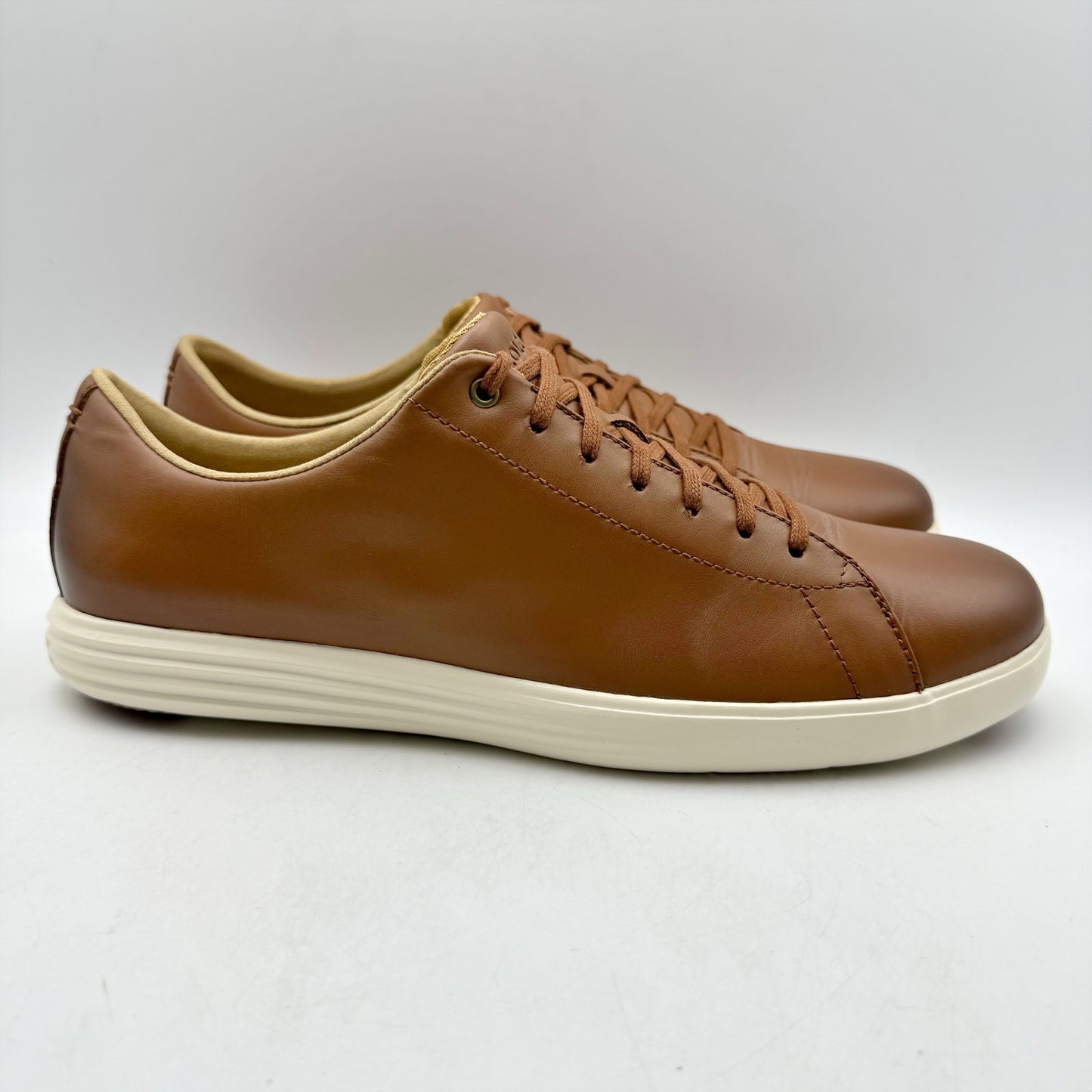 Cole Haan Mens Grand Plus Crosscourt ll Sneakers US 10 M Tan Brown Leather NIB