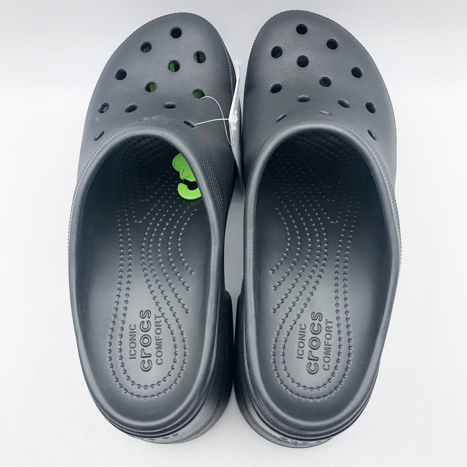 Crocs Womens Siren Crush Clogs Size 12 Black Platform Heels NWT