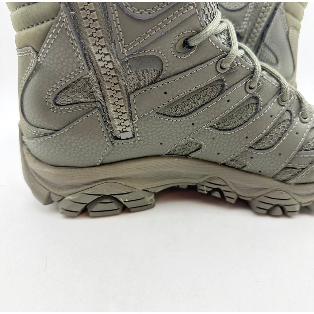 MERRELL Work Moab 3 8" Tactical Boots Mens 5 Womens 7 Green Leather NWOB