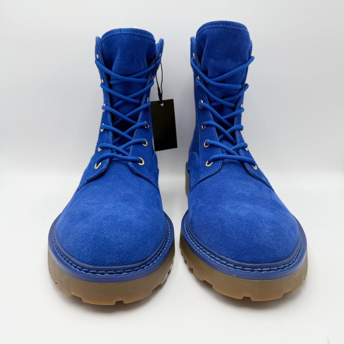 Saint Morta Mens Legion Ankle Combat Boots Size 11 EU 45 Blue Gum Suede NIB