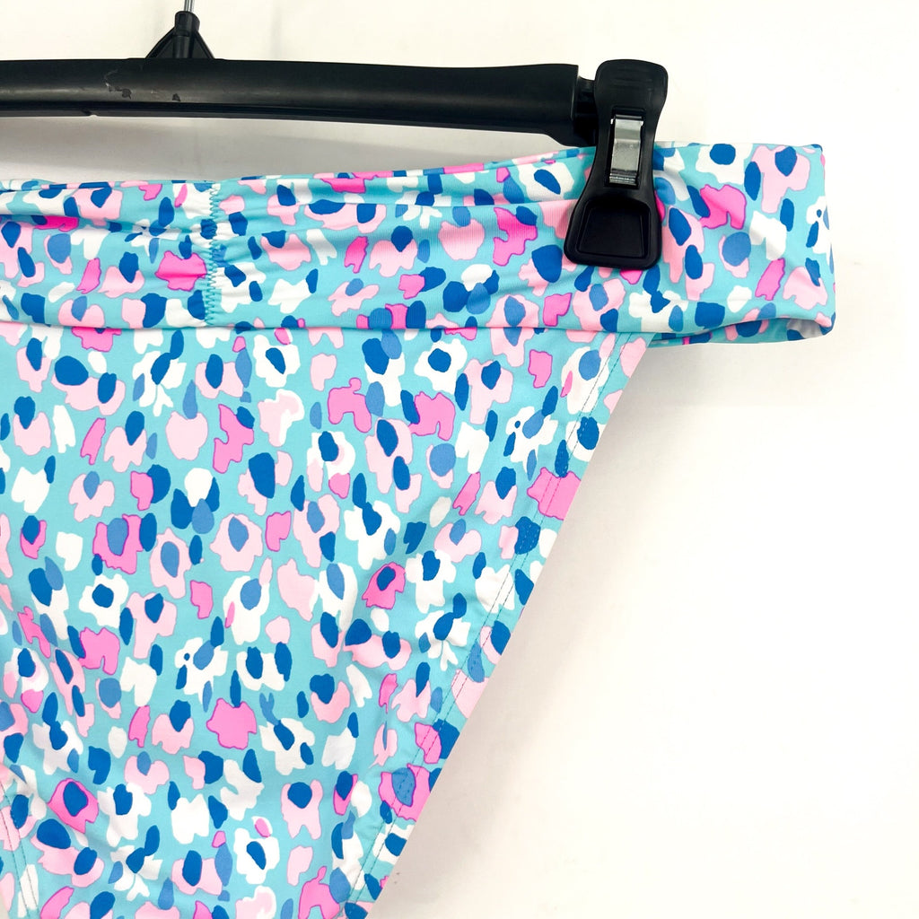 LILLY PULITZER Trey Bikini Bottoms Size 6 Blue Ibiza Hottie Dottie Swim NWT