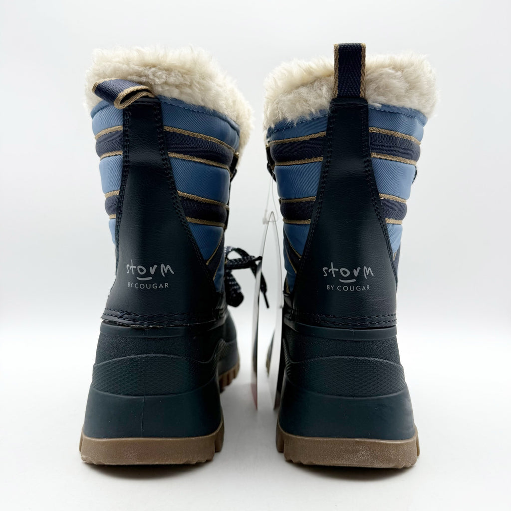 Storm by Cougar Womens Fresno Snow Boots Size 8 EU 38.5 Navy Blue Waterproof NIB