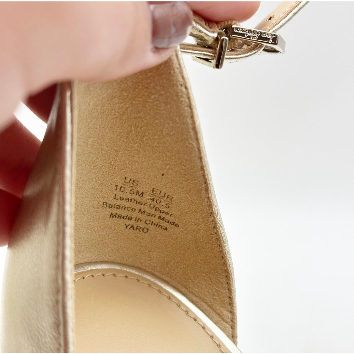 SAM EDELMAN Women's Yaro Dress Sandals Size 10.5 Gold Leather Blocked Heel NWOB