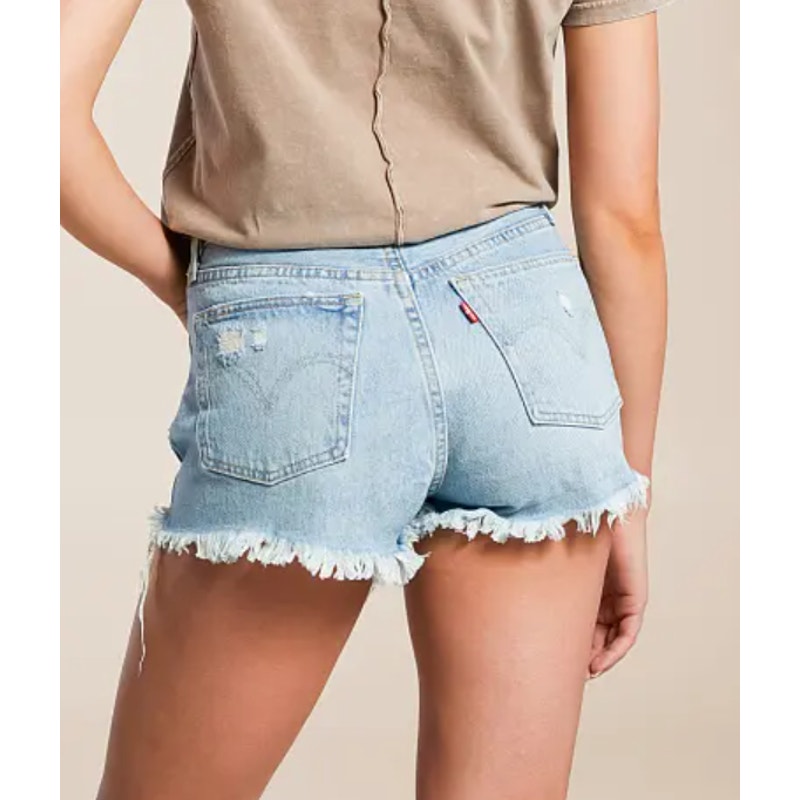 LEVI'S Womens 501 Original Shorts Size 26 US 2 Medium Wash Fault 563270012 NWT