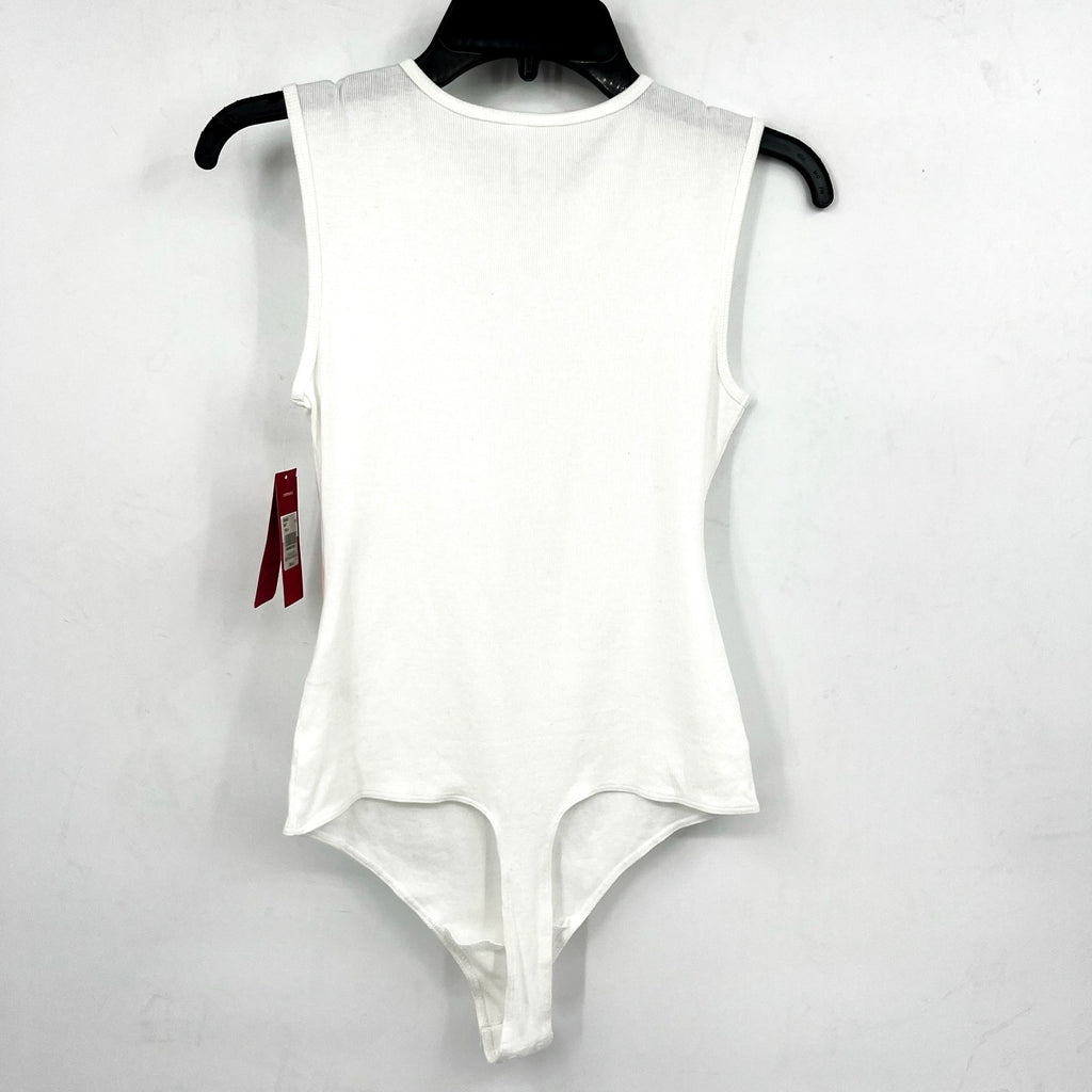 COMMANDO Women's Luxury Rib Signature Bodysuit Medium White Sleeveless NWT