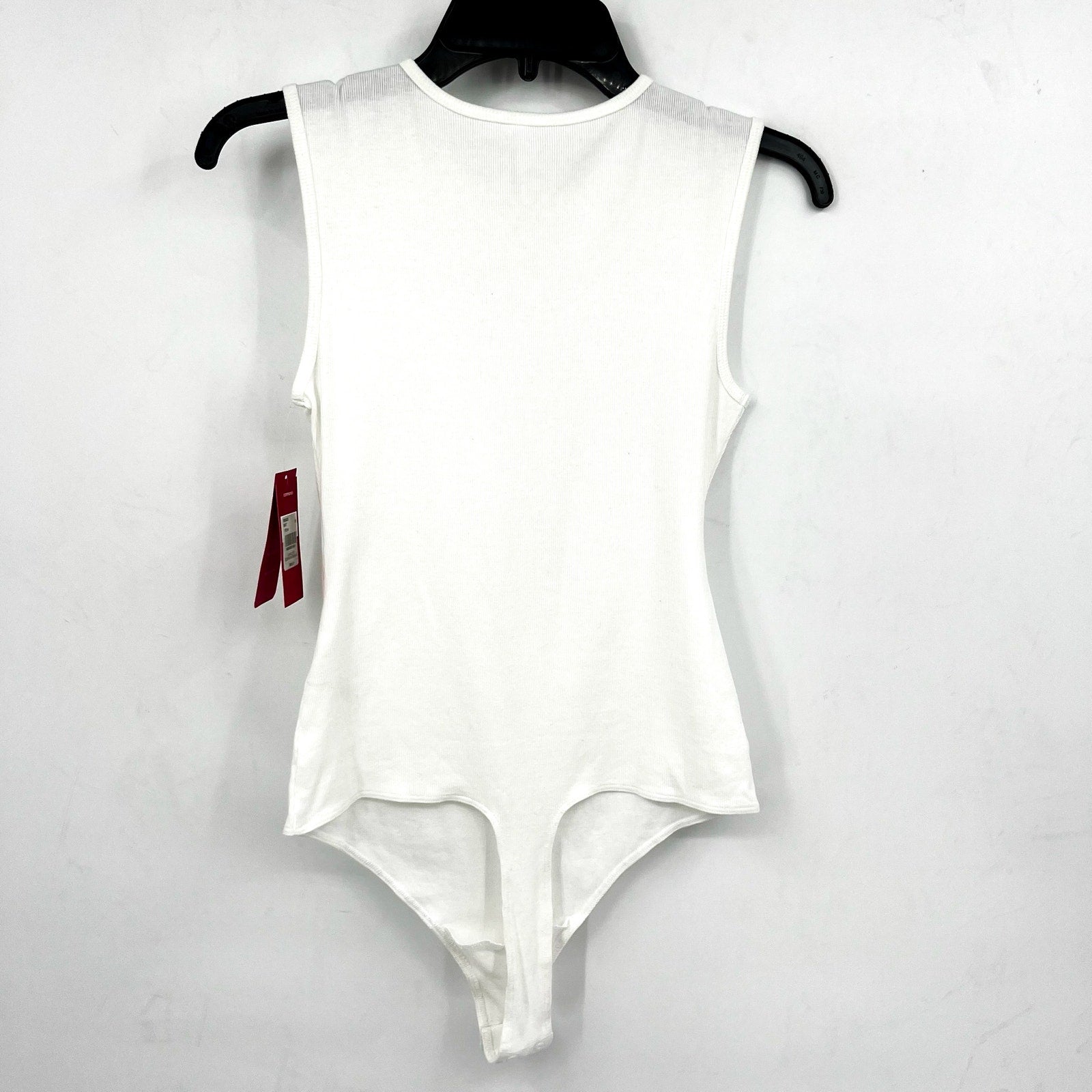 COMMANDO Women's Luxury Rib Signature Bodysuit Medium White Sleeveless NWT