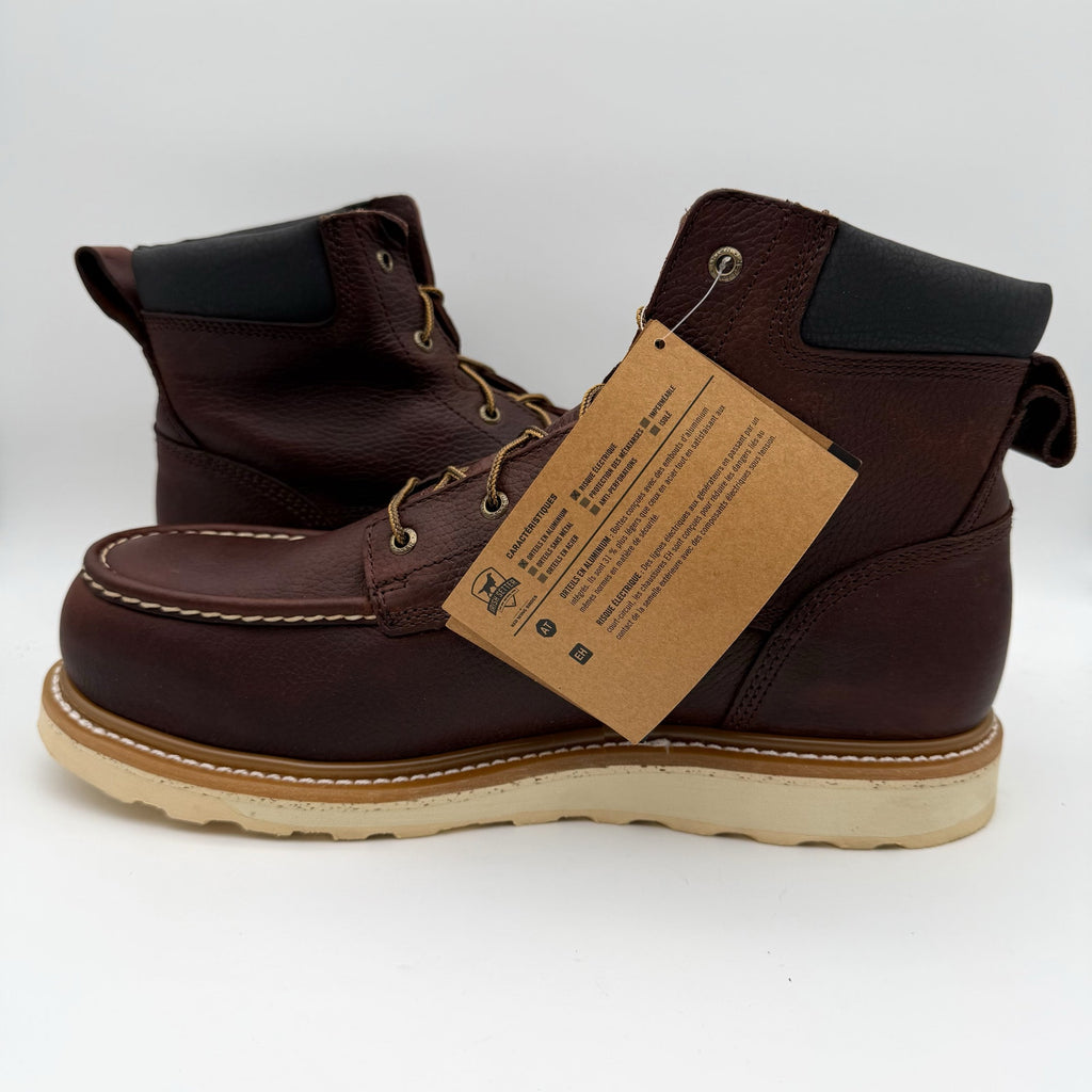 Irish Setter Mens Ashby 6" Aluminum-Toe Work Boots US 14 Brown Leather 83606 NIB