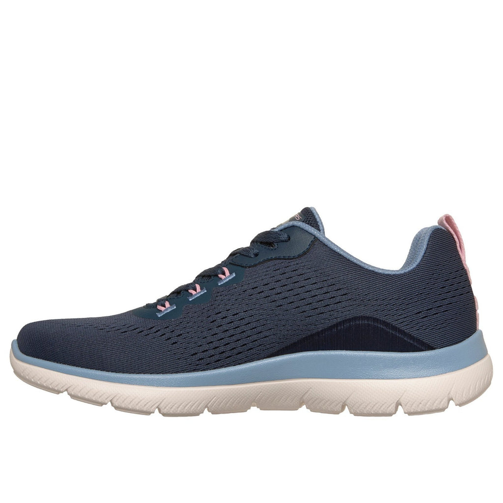 Skechers Womens Arch Fit Summits Daily Flow Casual Sneakers Size 9 Navy Blue NIB