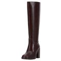 Vince Camuto Womens Gibi Knee High Boots US 12 Wide XWCalf Mahogany Leather NWOB