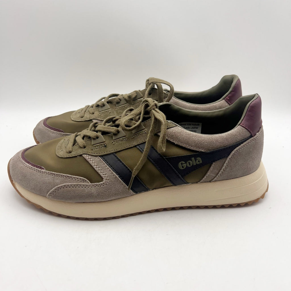 Gola Mens Chicago Casual Sneakers Size 11 EU 44 Green Taupe Suede NWOB