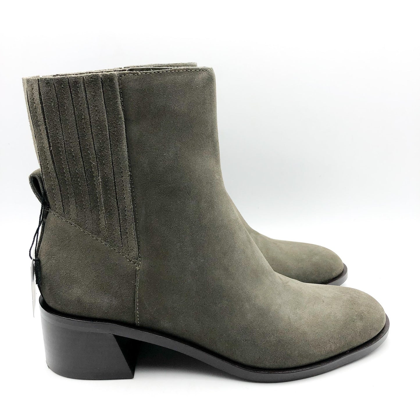DOLCE VITA Women's Linny H2O Bootie Size 8.5 Olive Grey Suede Waterproof NIB