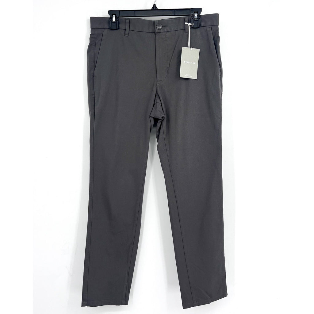 EVERLANE UNIFORM Men's The Performance Chino 32x30 Slate Grey Stretch Pants NWT