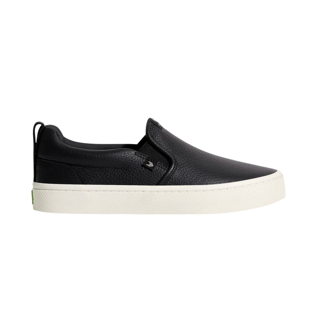 Cariuma Womens  Slip On Sneaker Size 5.5 Black Premium Leather NIB
